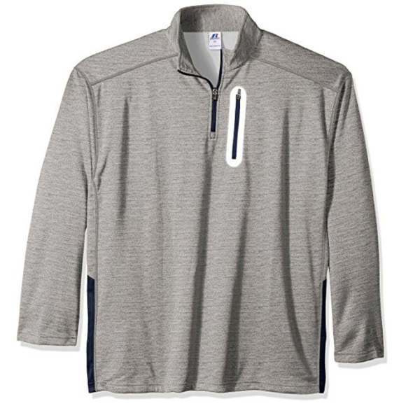 Russell Athletic Other - Russell Men's 1/4 Zip Pullover 2X Heather Gray Fleece-lined [NEW WITH TAGS]